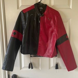 Harley Quinn Suicide Squad “Live fast die clown” cosplay jacket. XL